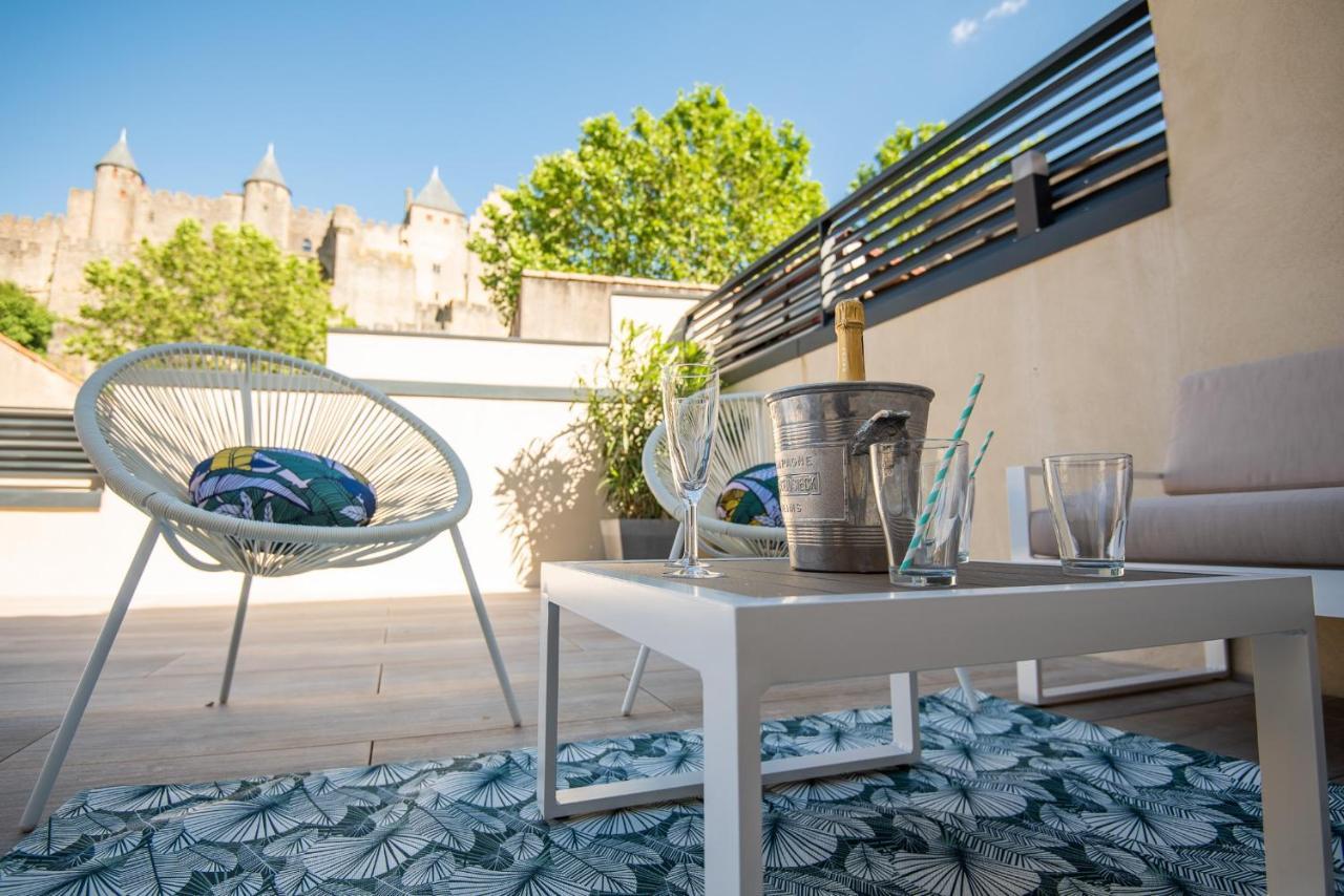 Apartamento La terrasse de La Tour Pinte. Carcasona Exterior foto